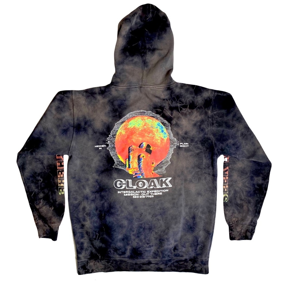 CLOAK Intergalactic Expedition Toe Dye Hoodie
